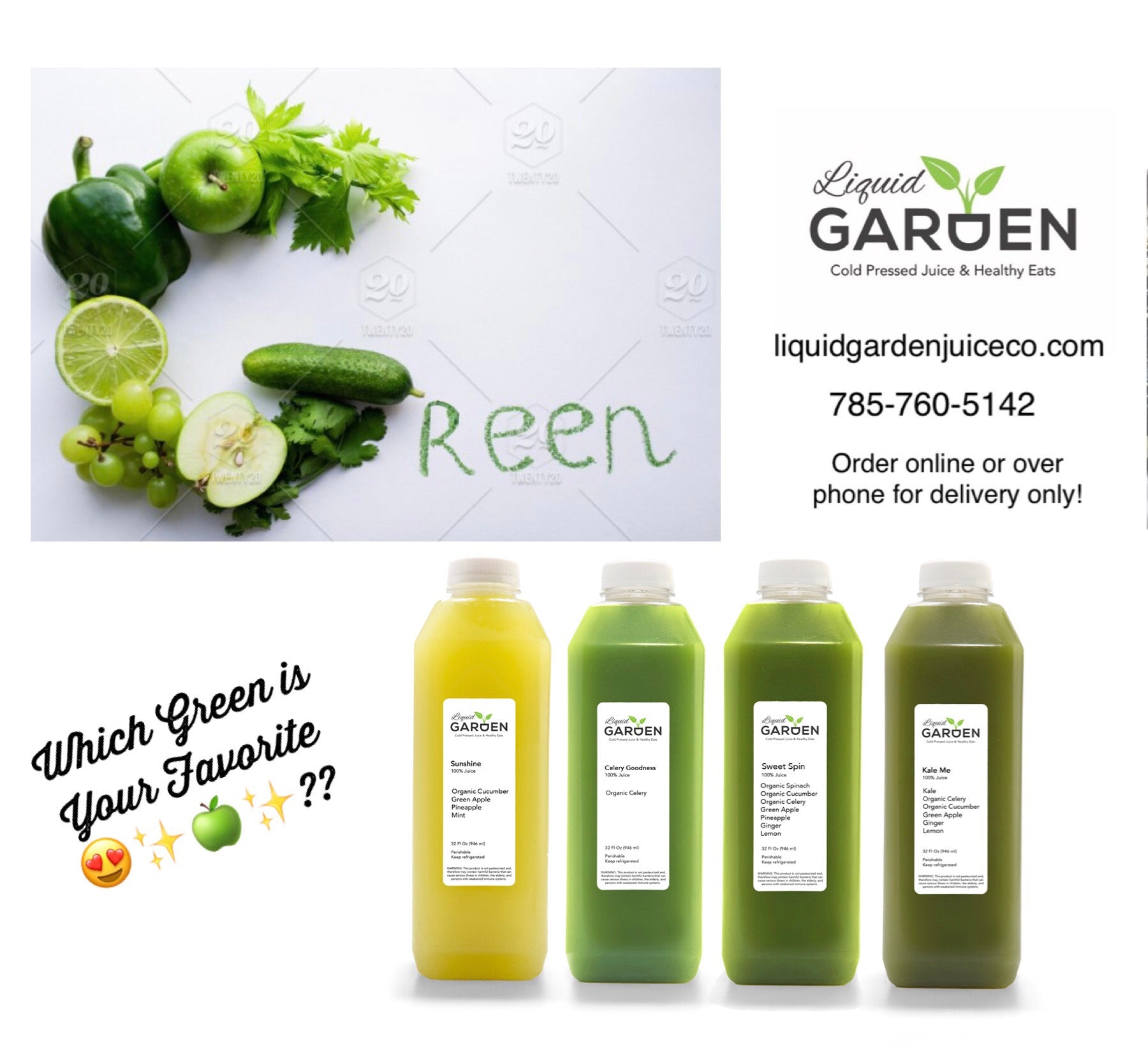 Green Deluxe Pack – Liquid Garden Juice Co.